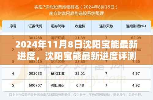 沈阳宝能最新进度深度解析,产品特性与用户体验评测报告