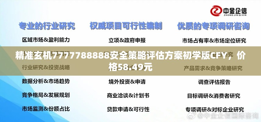 精准玄机7777788888安全策略评估方案初学版CFY,价格58.49元