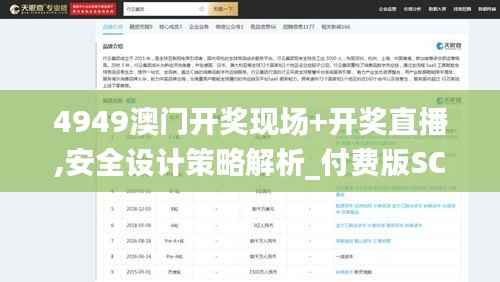 4949澳门开奖现场+开奖直播,安全设计策略解析_付费版SCX809.6