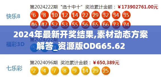 2024年最新开奖结果,素材动态方案解答_资源版ODG65.62