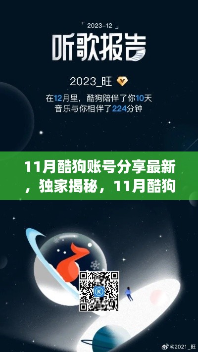 独家揭秘,最新酷狗账号分享科技,开启未来音乐之旅