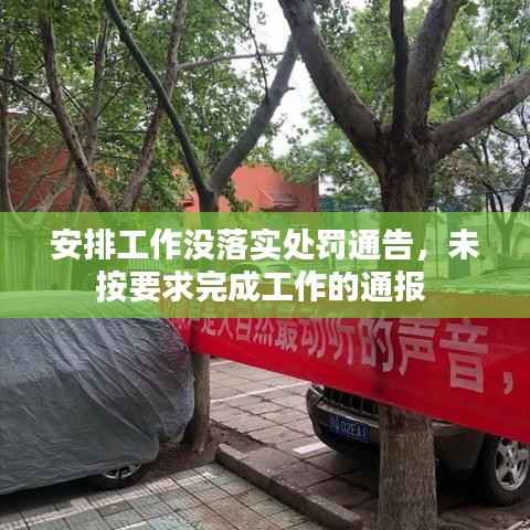 安排工作没落实处罚通告,未按要求完成工作的通报
