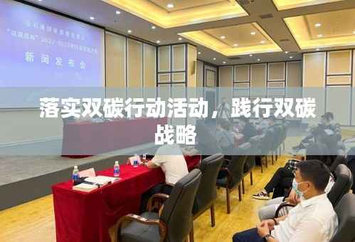 落实双碳行动活动,践行双碳战略