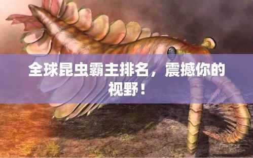 全球昆虫霸主排名，震撼你的视野！